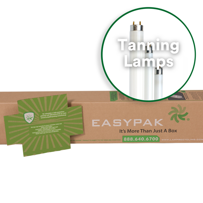 EasyPak™ 8’ VaporShield® Tanning Lamp Recycling Box – Fits 5-6 Foot Lamps