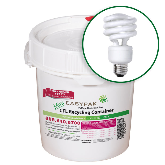 EasyPak™ Mini CFL Recycling Container
